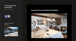 Desktop Screenshot of hotel-strandgaarden.dk